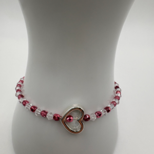 fuchsia heart bracelet (clasp)