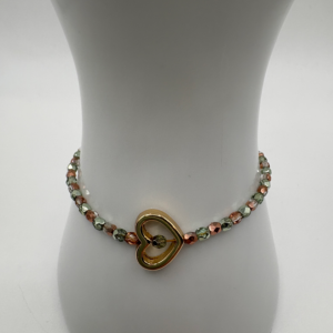golden heart sage bracelet (clasp