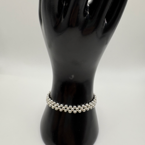 silver harmony stretch bracelet (w/clasp)