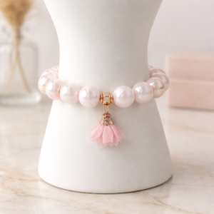 Luminous Petal Pearl Bracelet