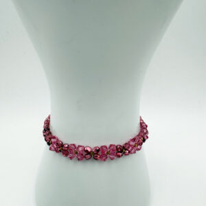 raspberry halo link bracelet