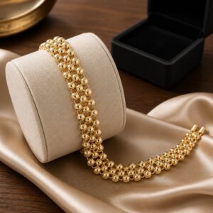 gold harmony stretch bracelet (w/clasp)